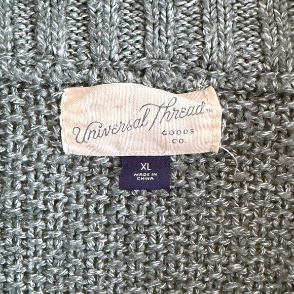 Universal Thread Mock Neck Quarter Zip Sweater Women’s XL Teal Cozycore Knit - Picture 6 of 11